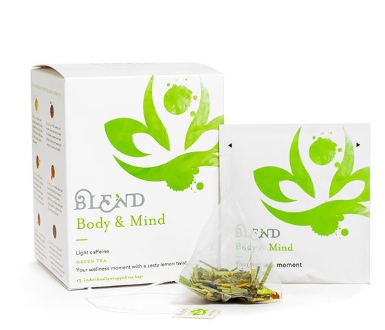 Tè Body & Mind - Box da 15 Infusori Piramidali di Tè in Foglia