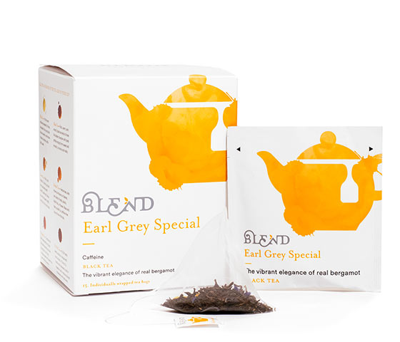 Earl Grey Special Tea - 15ct Box of Premium Tea in Pyramid Infusers