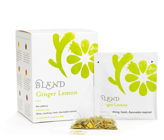 Tè Ginger Lemon - Box da 15 Infusori Piramidali di Tè in Foglia