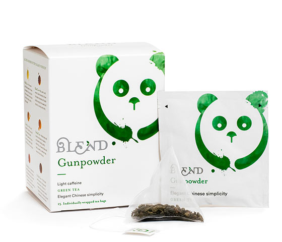 Gunpowder Tea - 15ct Box of Premium Tea in Pyramid Infusers