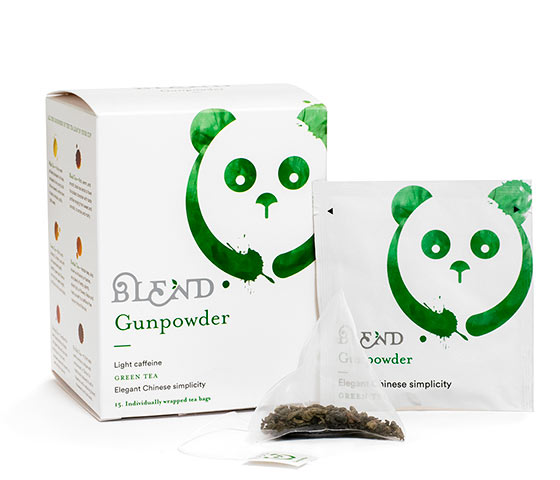 Tè Gunpowder - Box da 15 Infusori Piramidali di Tè in Foglia