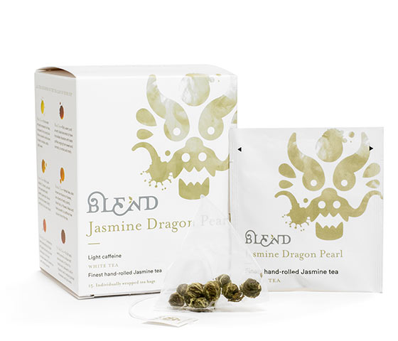 Jasmine Dragon Pearl Tea - 15ct Box of Premium Tea in Pyramid Infusers