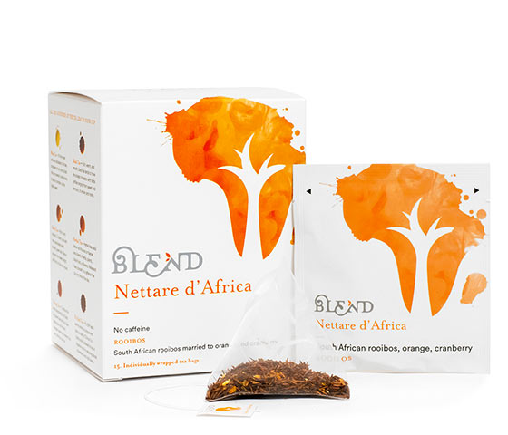 Tè Nettare d'Africa - Box da 15 Infusori Piramidali di Tè in Foglia