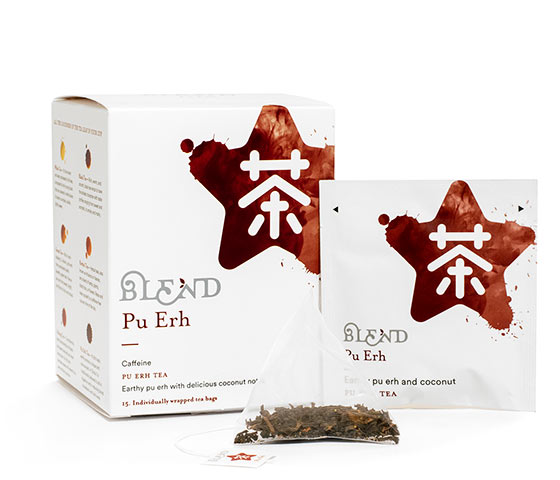 Tè Pu Erh - Box da 15 Infusori Piramidali di Tè in Foglia